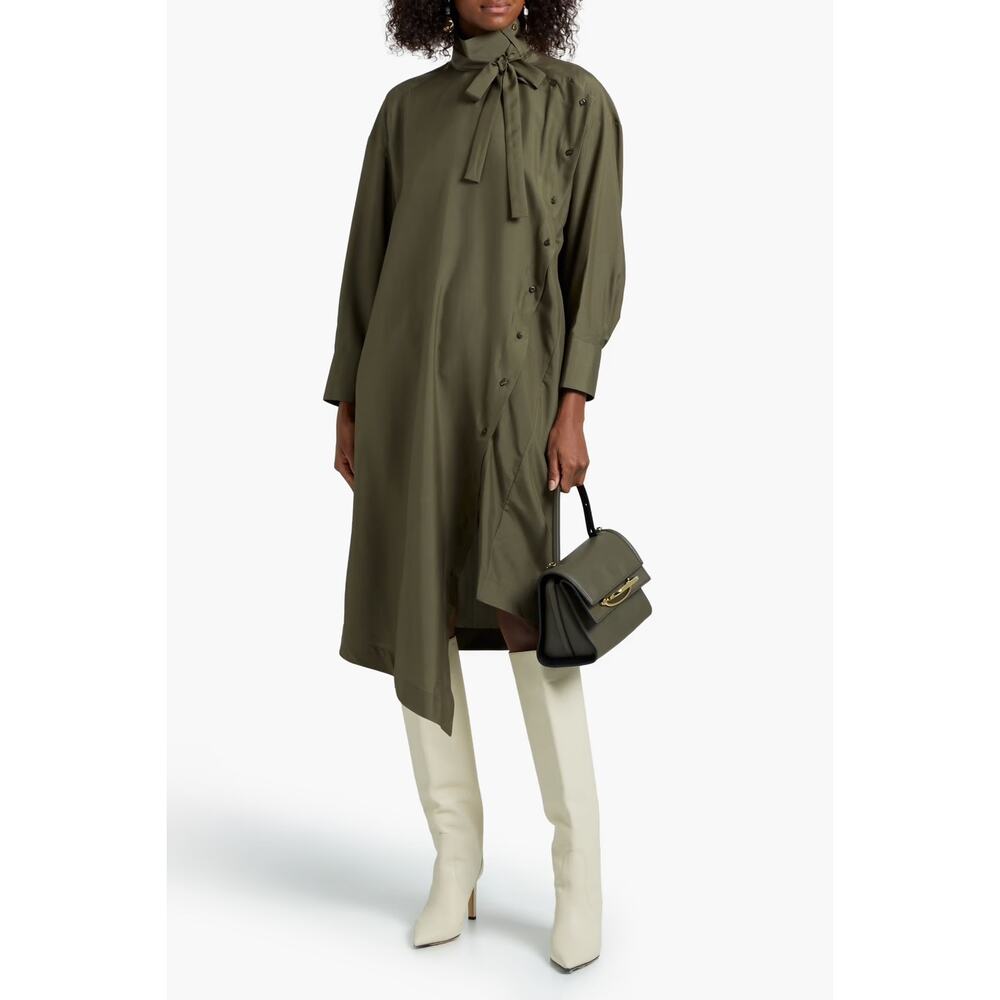 NWT $2,390 VALENTINO Asymmetric Silk Dress Sz 8 - Picture 1 of 3